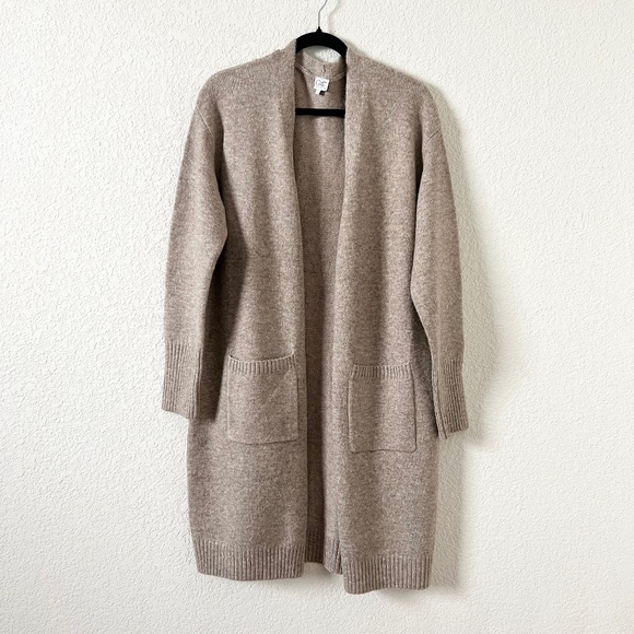 Cielo Sweaters - NWT Cielo Long Duster Open Front Cardigan Women's size Large Oatmeal